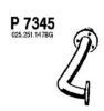 FENNO P7345 Exhaust Pipe